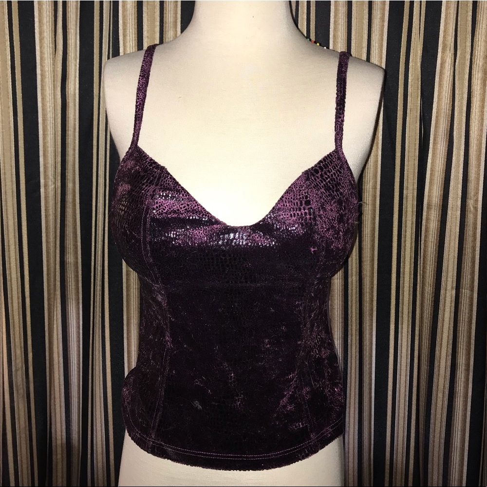 Burgundy Snake Print Club/Rave Wear
